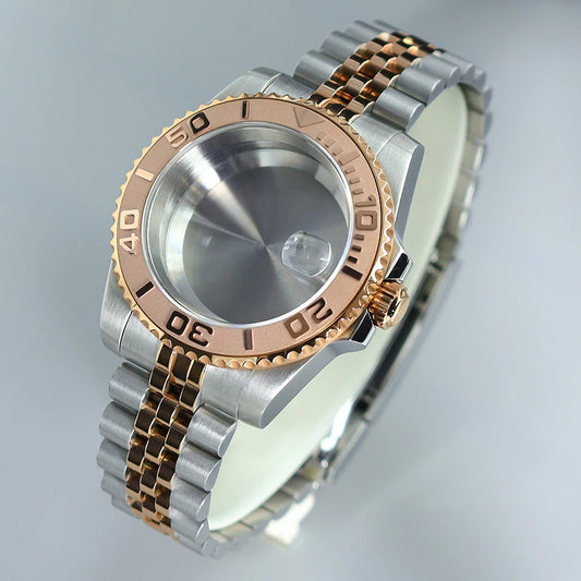 GMT Silver/Rose Gold Case