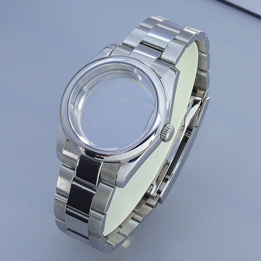 Silver Oyster Watch Case