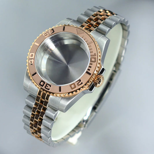 GMT Silver/Rose Gold Case