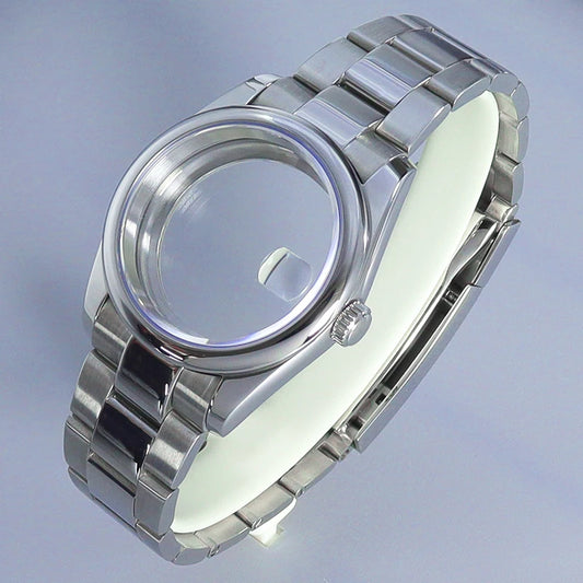 Silver Oyster Watch Case